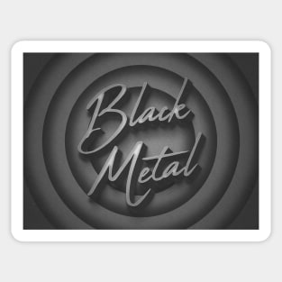 Black Metal Old School Sticker